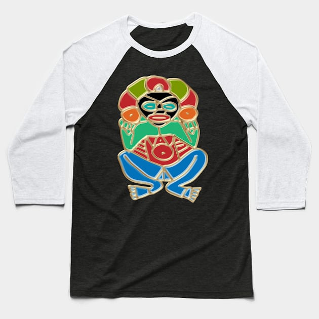 Atabey Tainos Mother Earth Baseball T-Shirt by Pro Art Creation